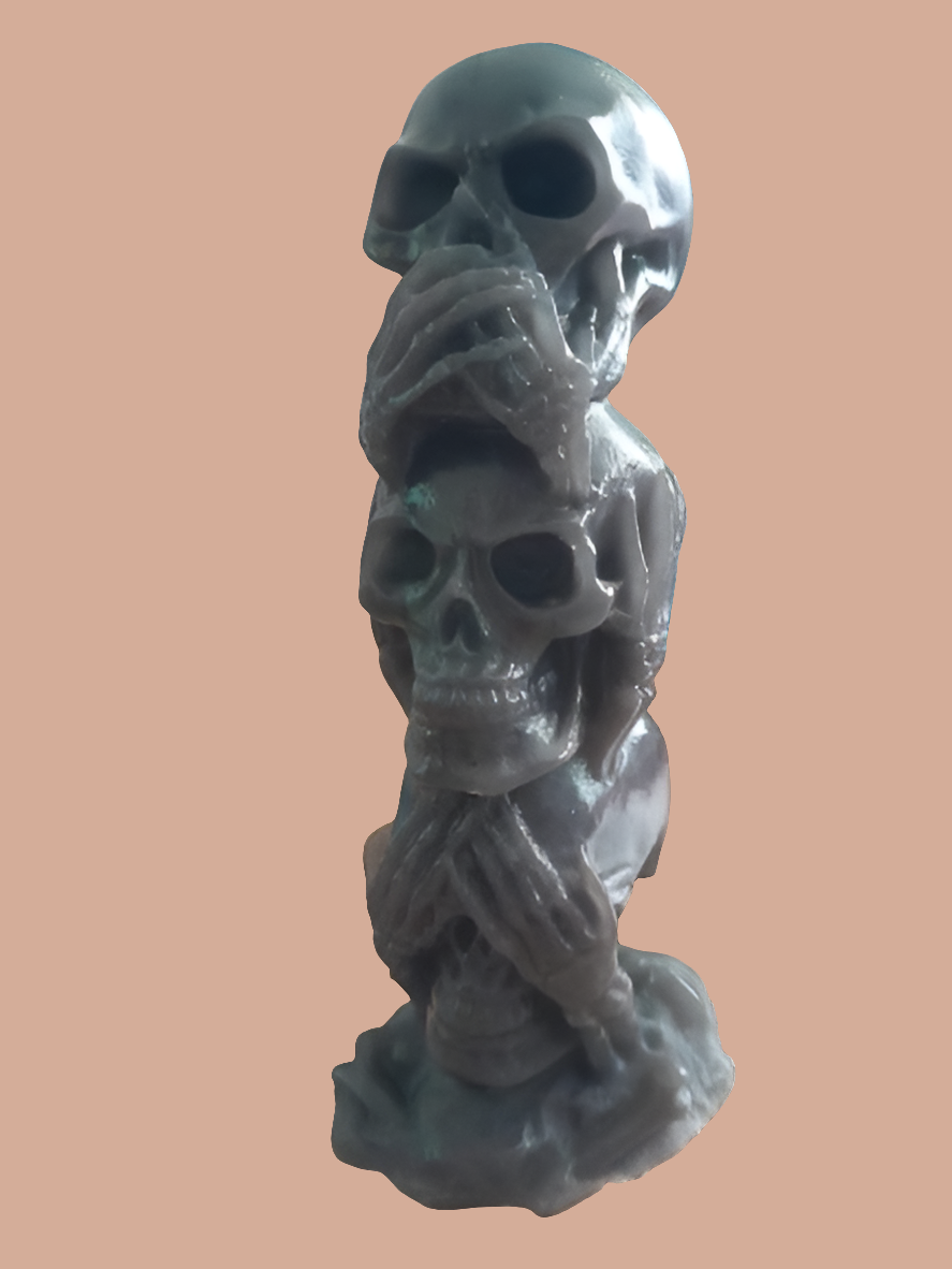3 Tier Skull one solid colour